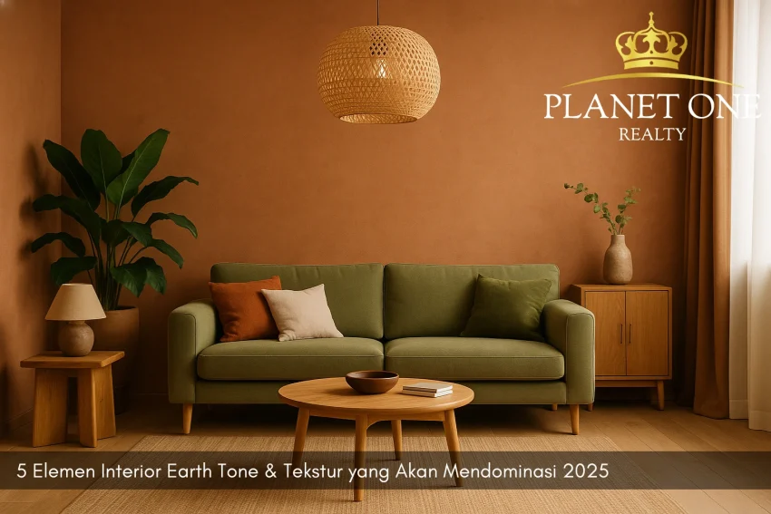 5 Elemen Interior Earth Tone & Tekstur yang Akan Mendominasi 2025